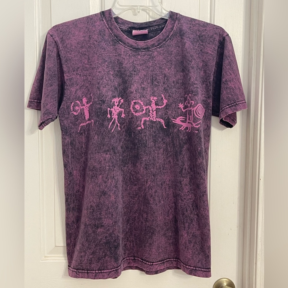 Stone Aged Rockwear black/purple/pink T-shirt L